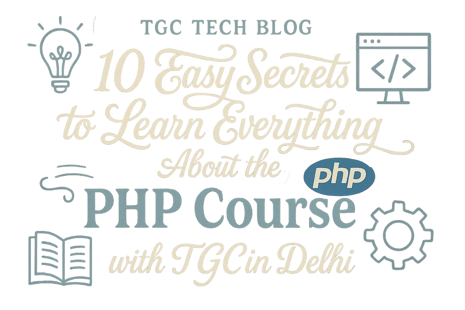 10 Easy secrets to learn everything about PHP course with TGC in Delhi